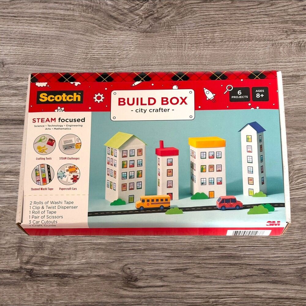 Scotch Steam Focused Build Box City Crafter Kit Vehicles, Learning Gift Age 8+